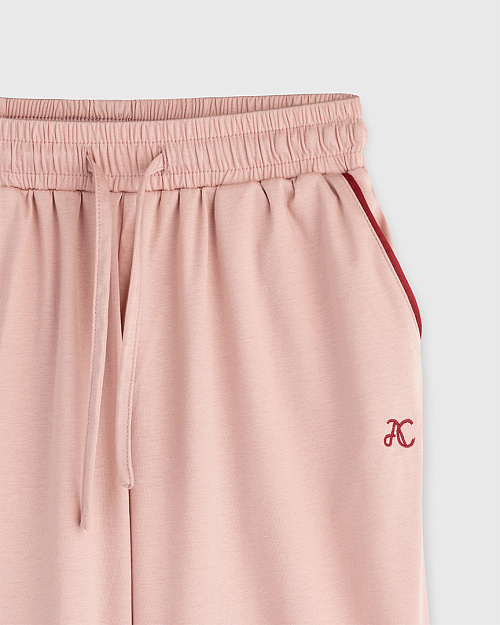 Детские пижамные брюки из хлопка, розовый