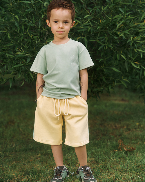 Детские шорты бермуды Unisex, лимонный сорбет