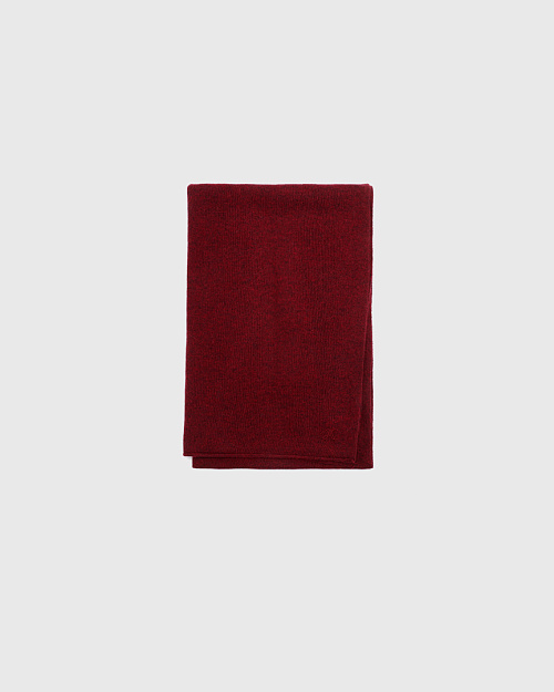 Шарф из шерсти и кашемира, бордовый