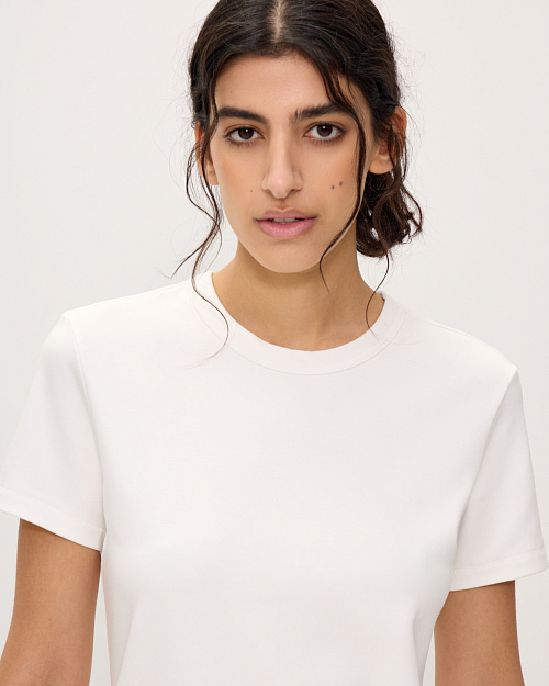 Футболка приталенного кроя Slim Fit, белый