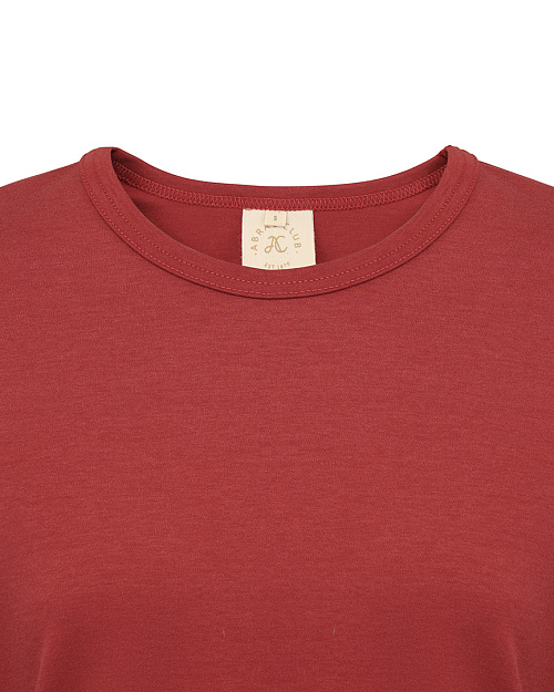 Хлопковый лонгслив Unisex, красный