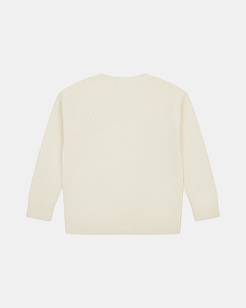 Детский свитер Unisex из шерсти и кашемира, молочный