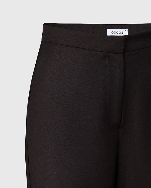 Брюки прямого кроя, коричневый