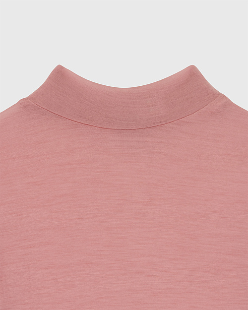 Водолазка из тонкой шерсти мериноса, розовый