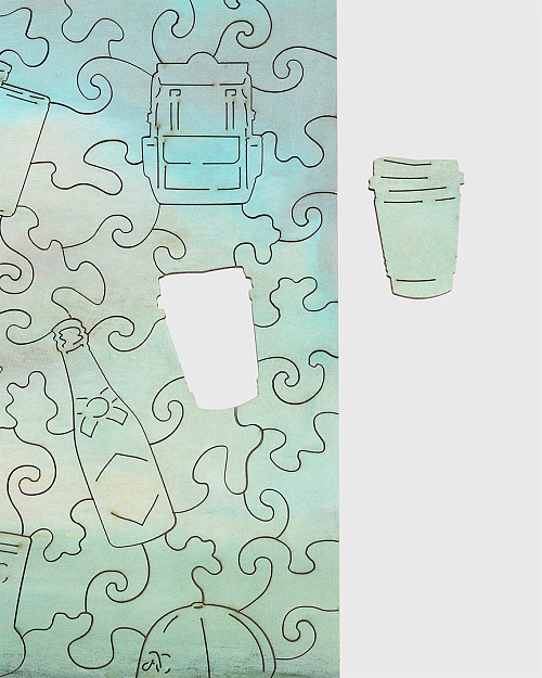 Паззл-головоломка с подставкой, Abrau Club x Алексей Ланцев