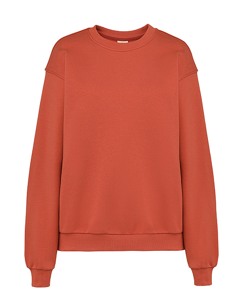 Хлопковая толстовка оверсайз Unisex, красный