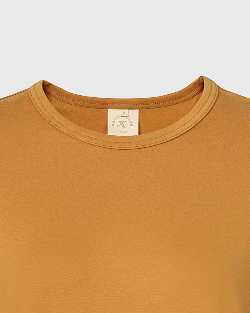 Хлопковый лонгслив Unisex, желтый