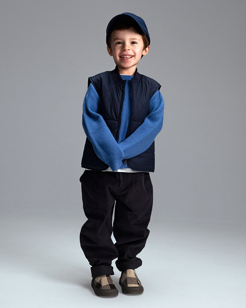 Детские вельветовые брюки Unisex, темно-синий