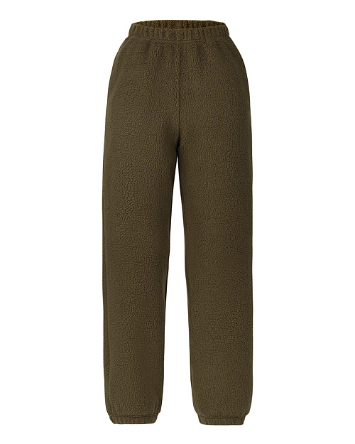 Джоггеры Unisex, из флиса шерпа с меховым эффектом, хаки