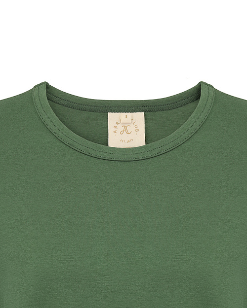 Хлопковый лонгслив Unisex, зеленый