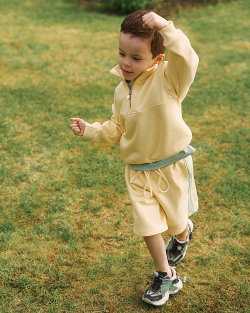 Детские шорты бермуды Unisex, лимонный сорбет