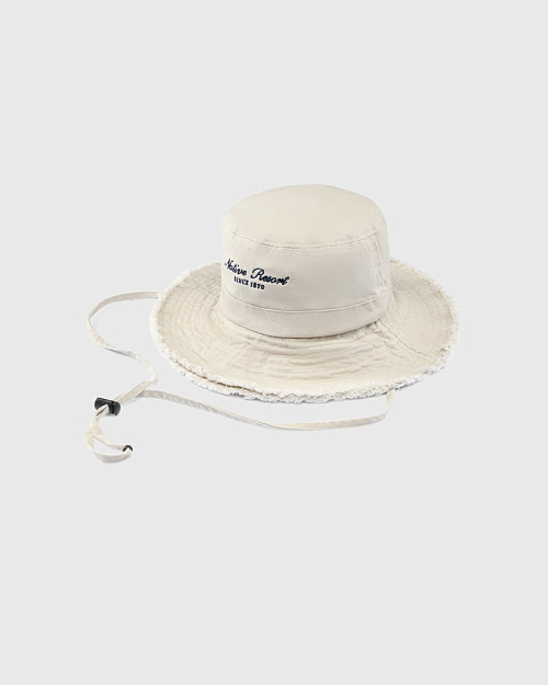 Панама с вышивкой Unisex, бежевый