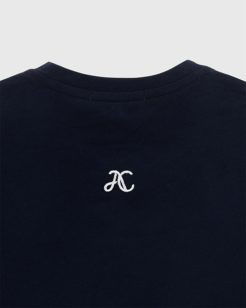 Детская хлопковая футболка Unisex, тёмно-синий