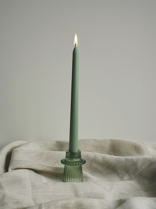 Подсвечник, зеленый