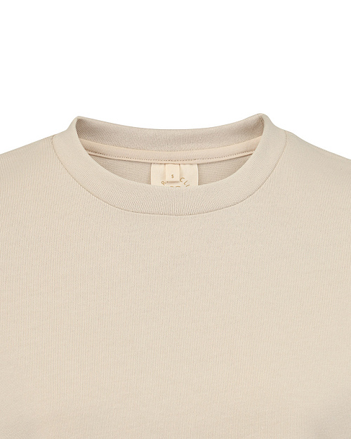 Хлопковая футболка оверсайз Unisex, светло-бежевый