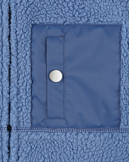 Детская куртка Unisex из флиса с меховым эффектом, голубой