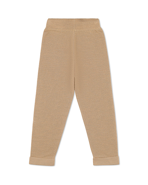 Детские вязаные джоггеры Unisex из шерсти, бежевый